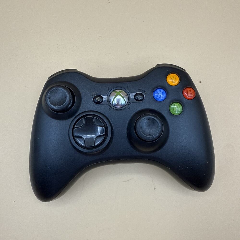 🟩 Xbox 360 Wireless Controller – Original Black Edition 🎮⚡✨
